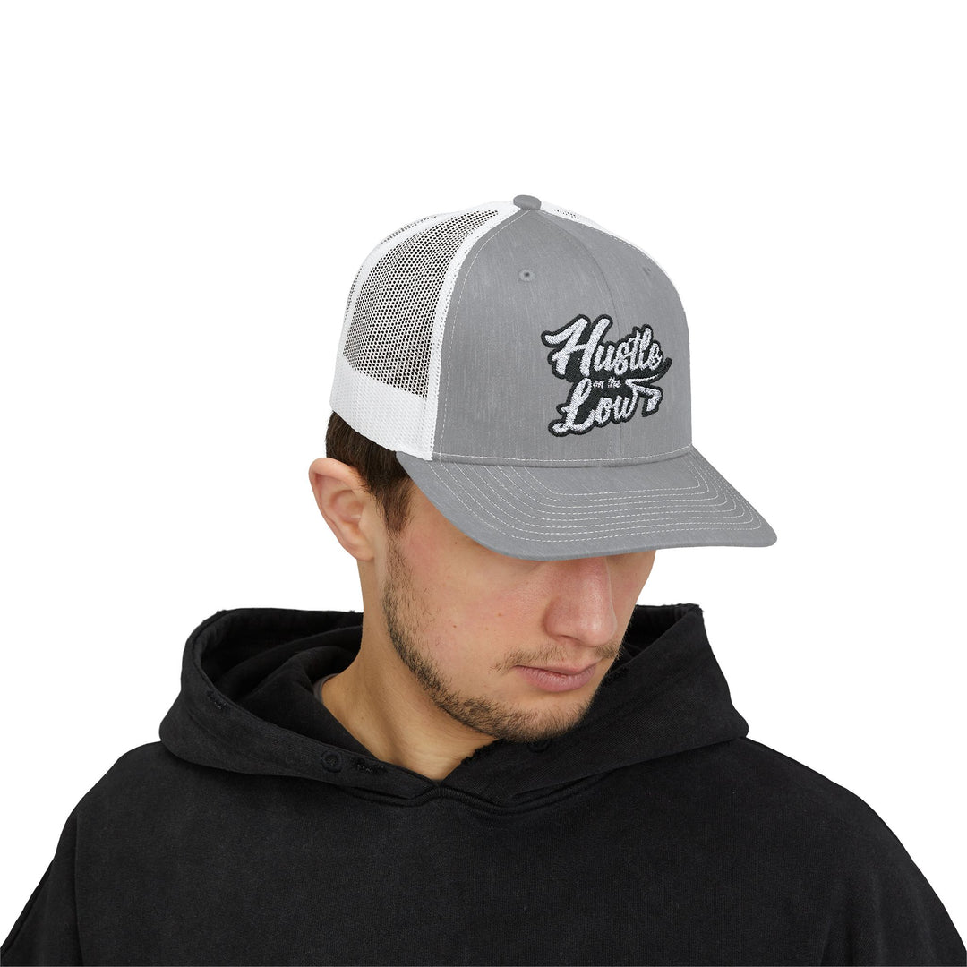 Hustle On the Low Snapback Trucker Cap