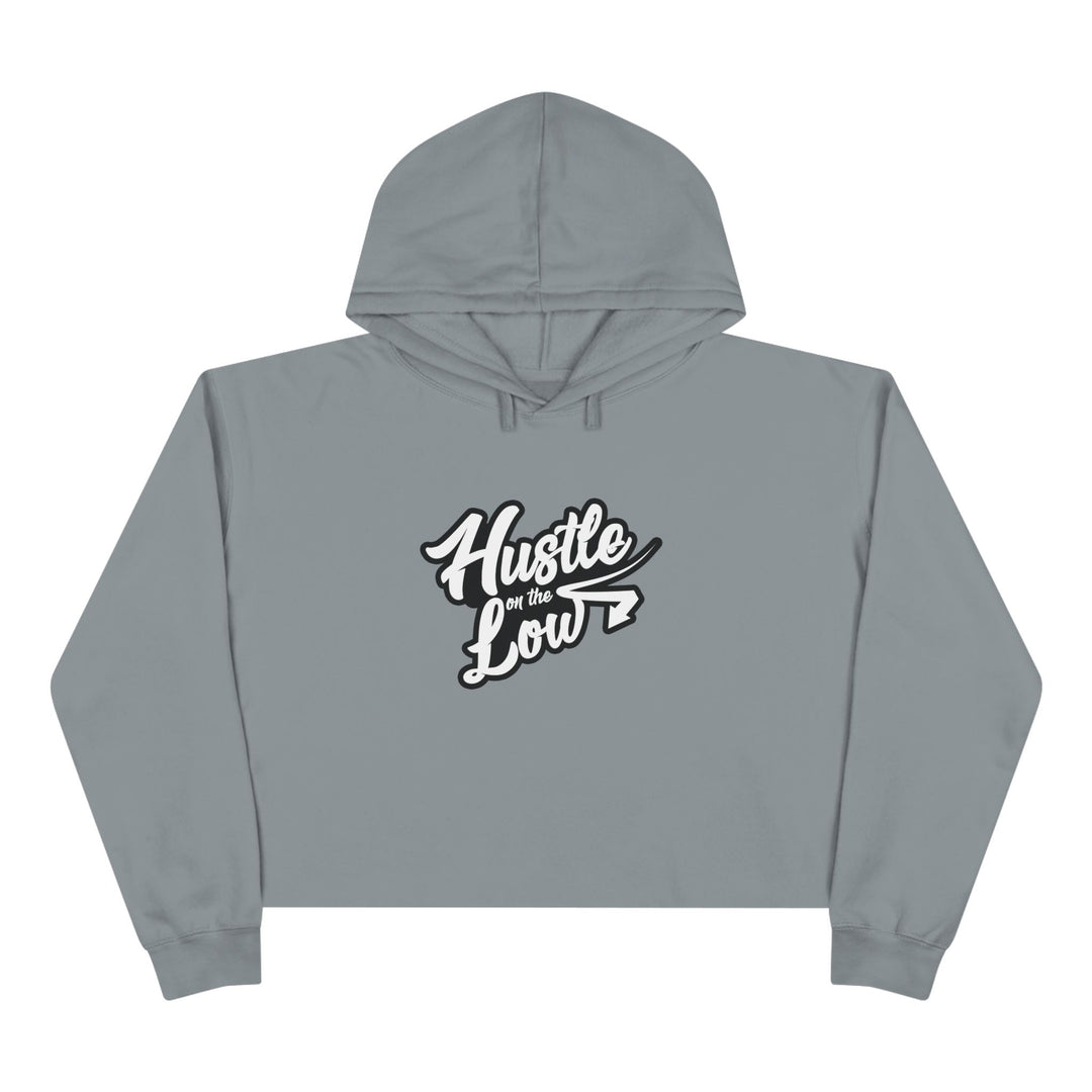 Hustle On the Low Crop Hoodie