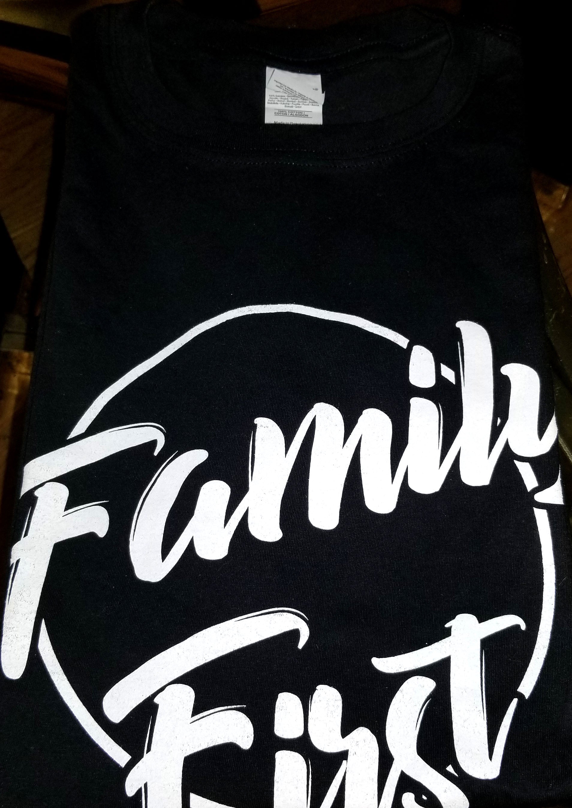 Family First - Black T-shirt - GETILL1