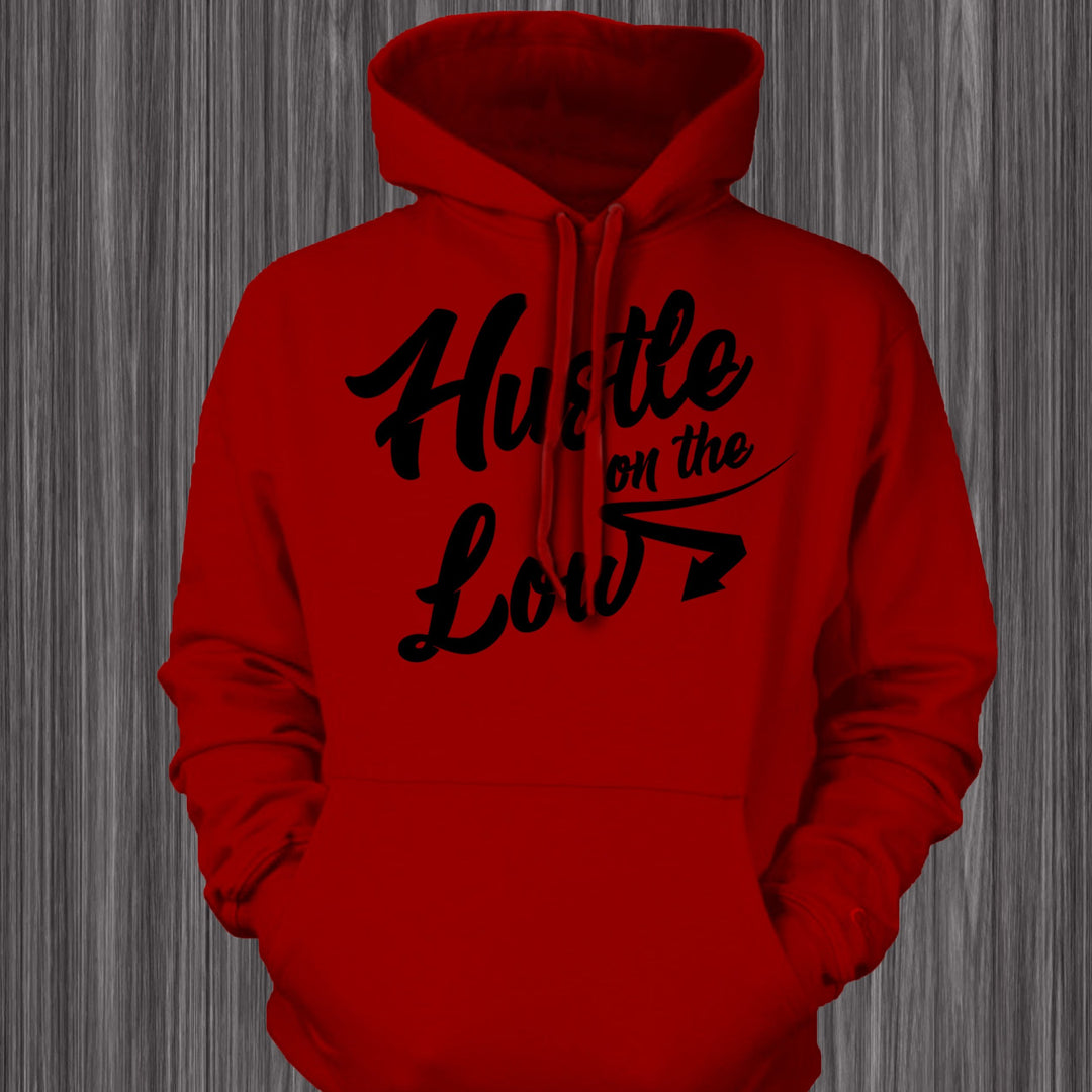 Hustle On The Low Red Hoodie - GETILL1